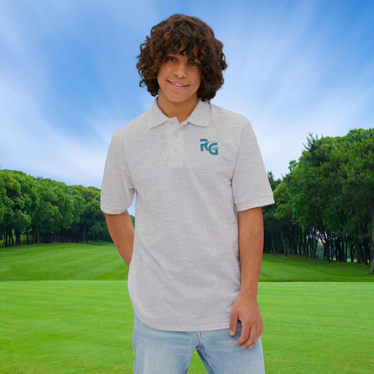 Limited Edition "Random Golf" - Premuim Men's Piqué Polo