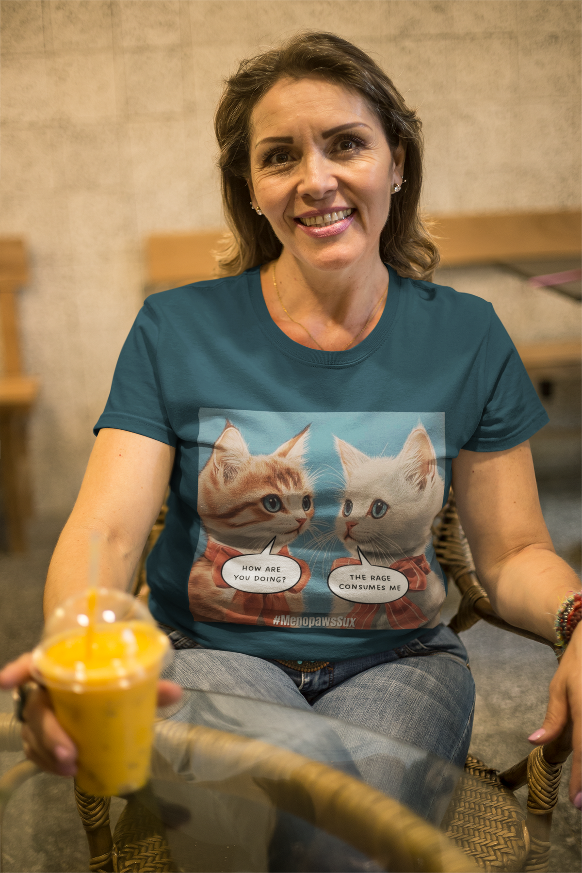 "Menopaws Sux" - T-Shirt