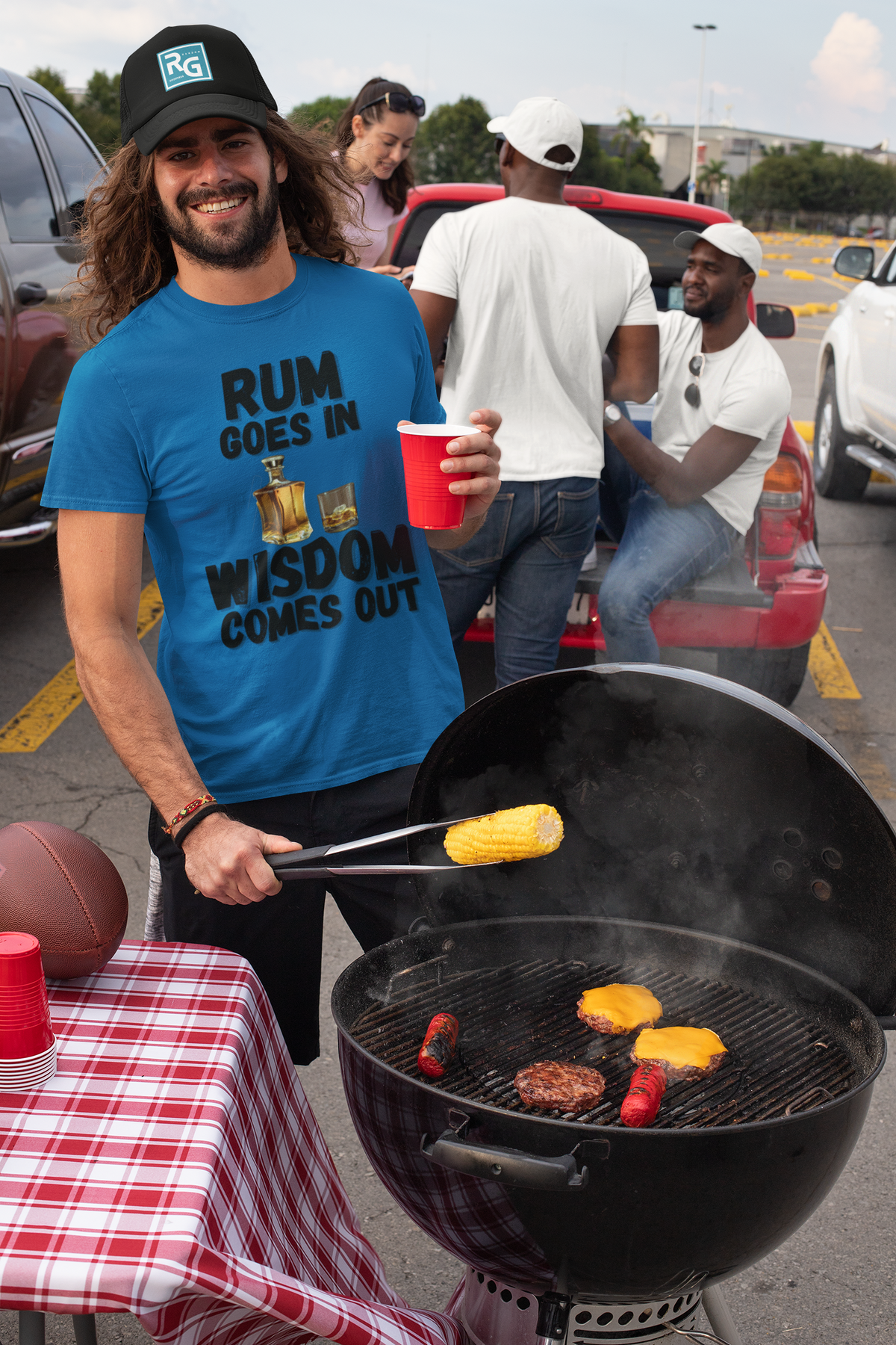 "Rum Goes In. Wisdom Comes Out" - T-Shirt (DT)