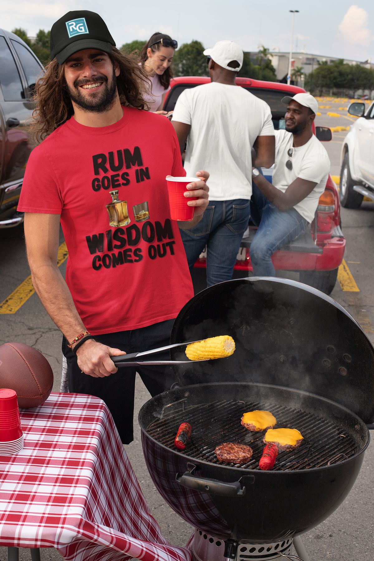 "Rum Goes In. Wisdom Comes Out" - T-Shirt (DT)