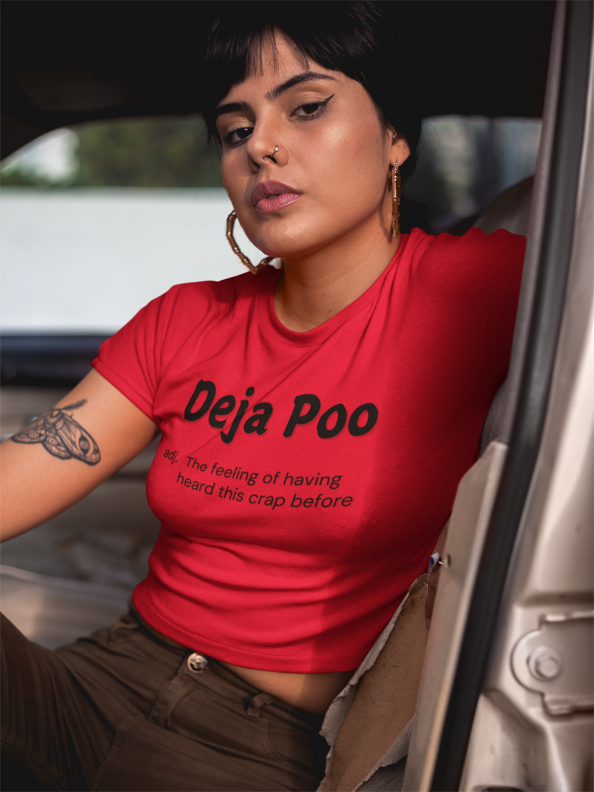 "Deja Poo - the feeling of having heard this crap before" - T-Shirt (DT)