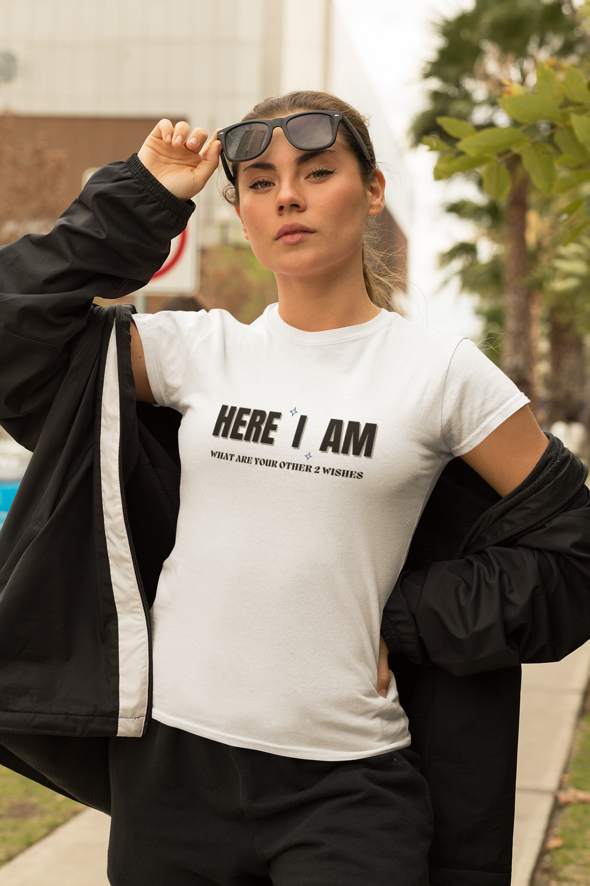 "Here I Am. What are your other 2 wishes" - T-Shirt (DT)