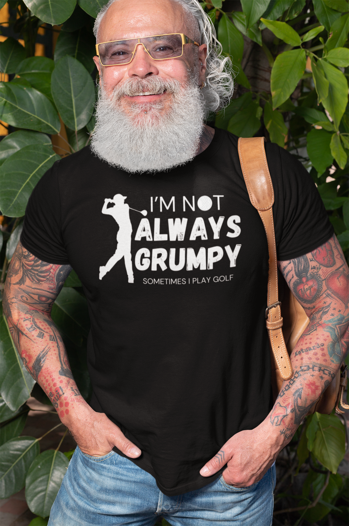 "I'm not always grumpy. Sometimes I play Golf" - T-Shirt (LT)