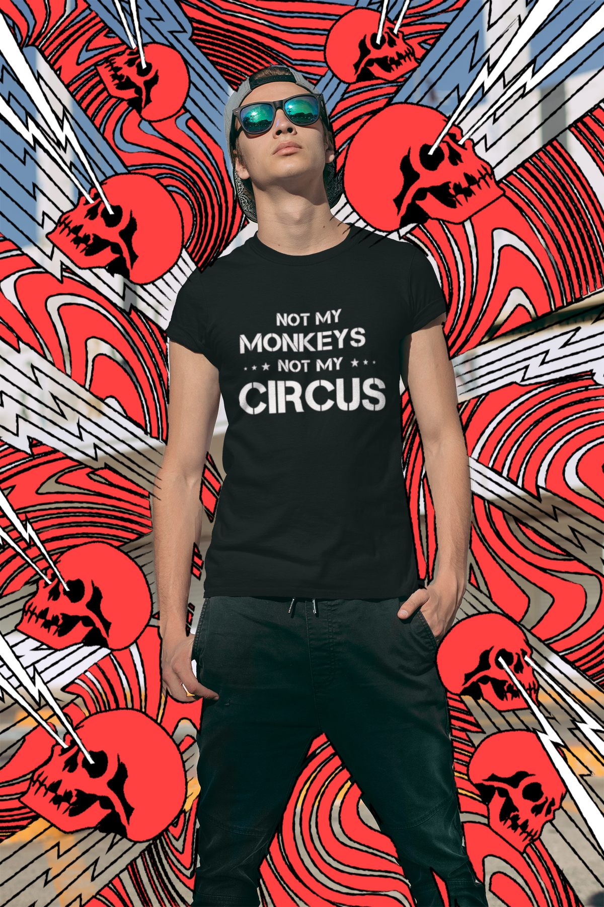 "Not My Monkeys. Not My Circus" - T-Shirt (LT)