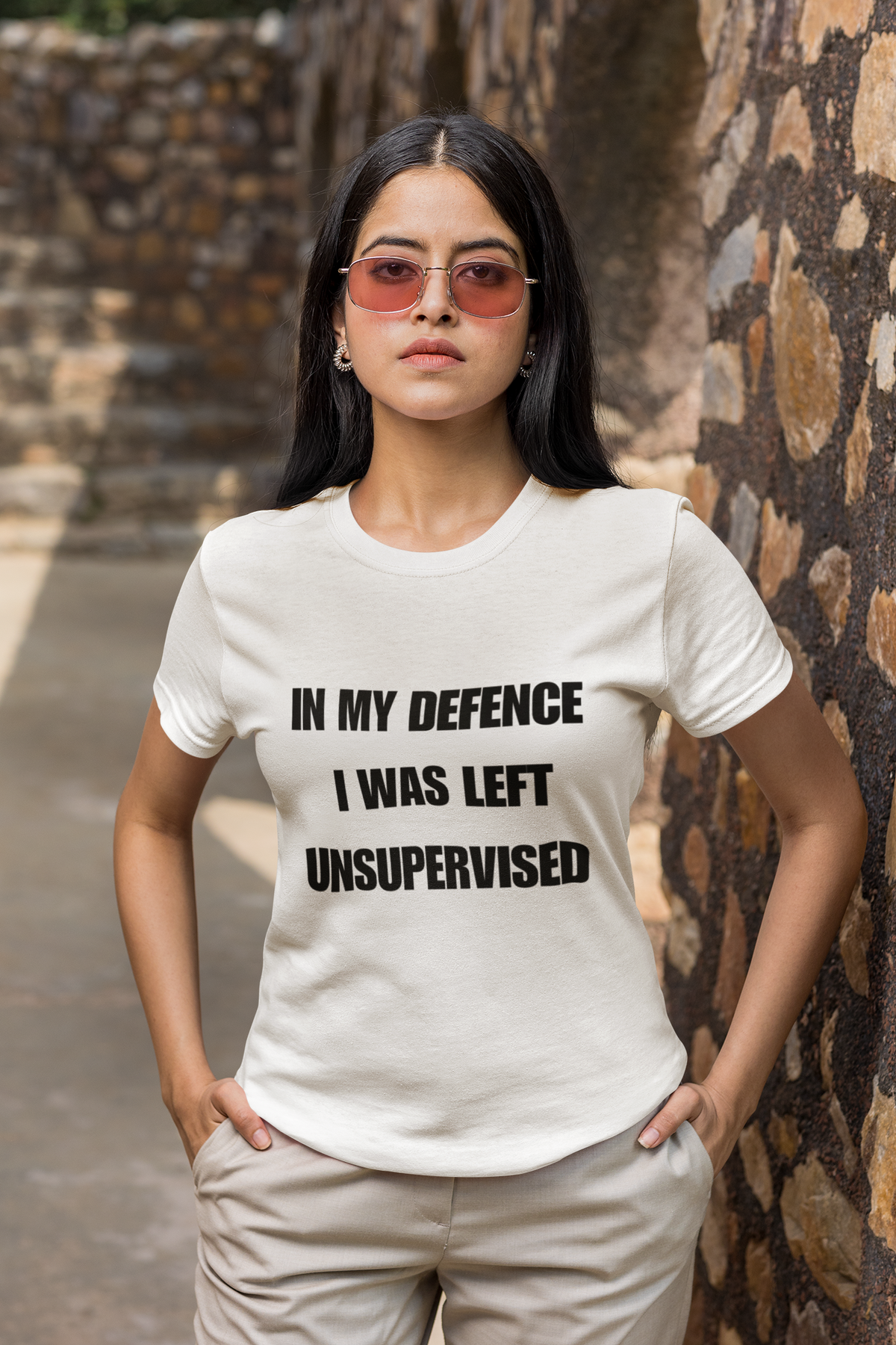 "In My Defence. I was left unsupervised" - T-Shirt (DT)