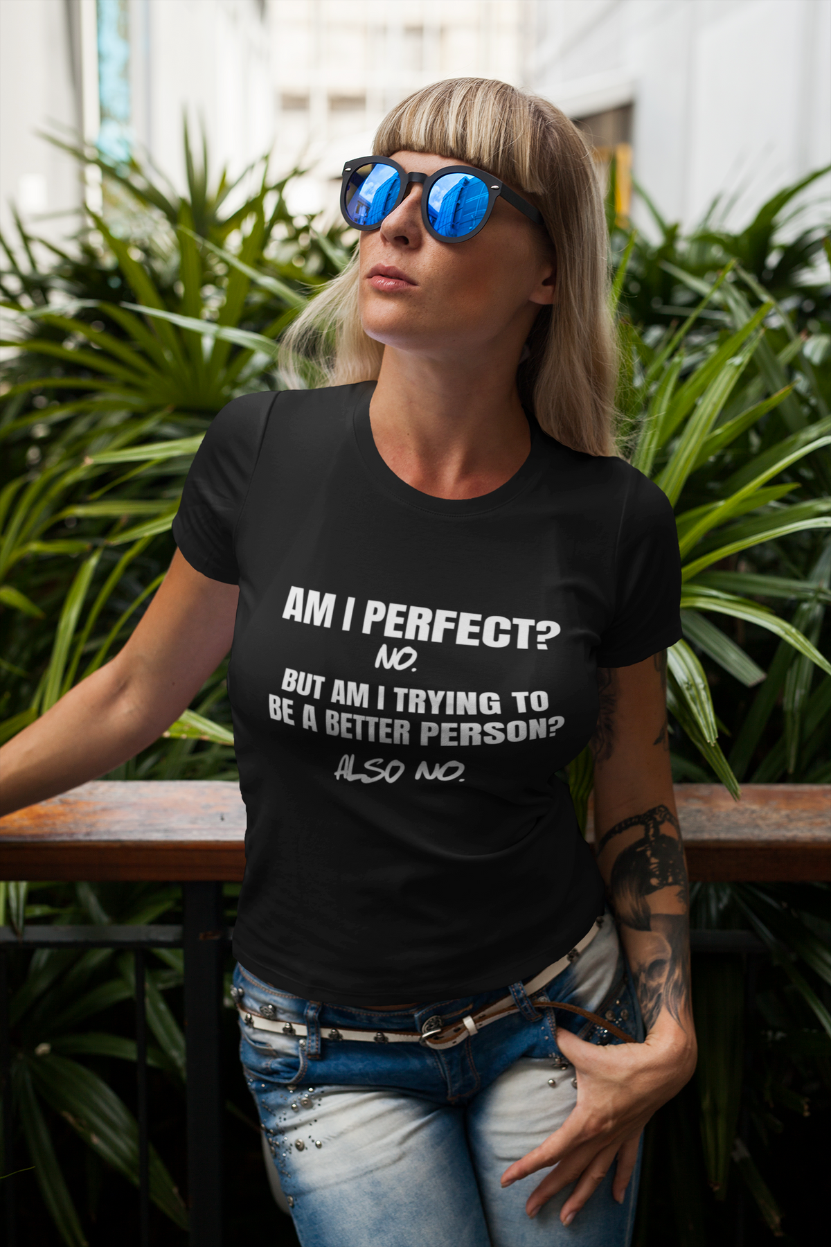 "Am I Perfect?..." - T-Shirt (LT)