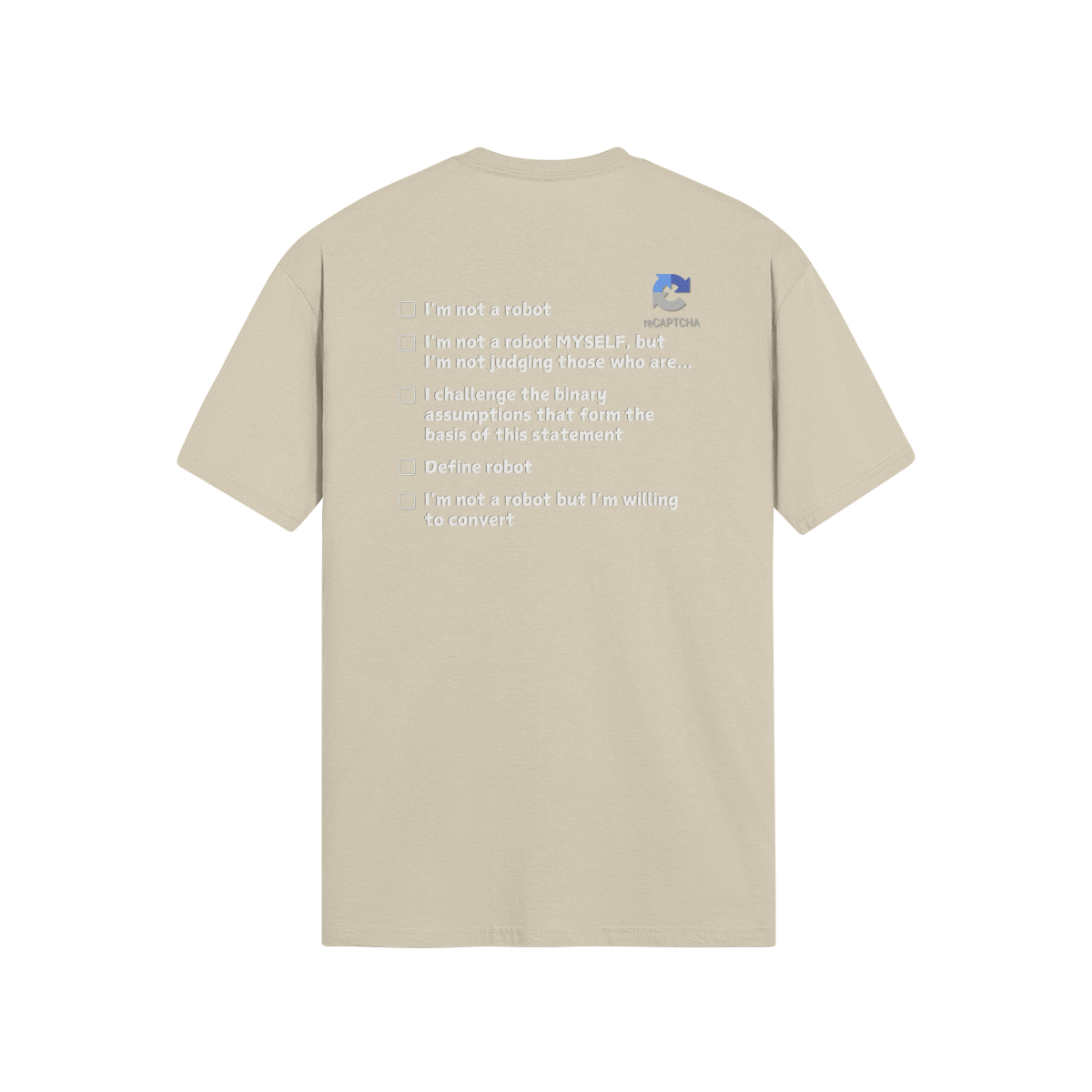 "I'm Not A Robot" - T-Shirt (LT)(Print both sides)