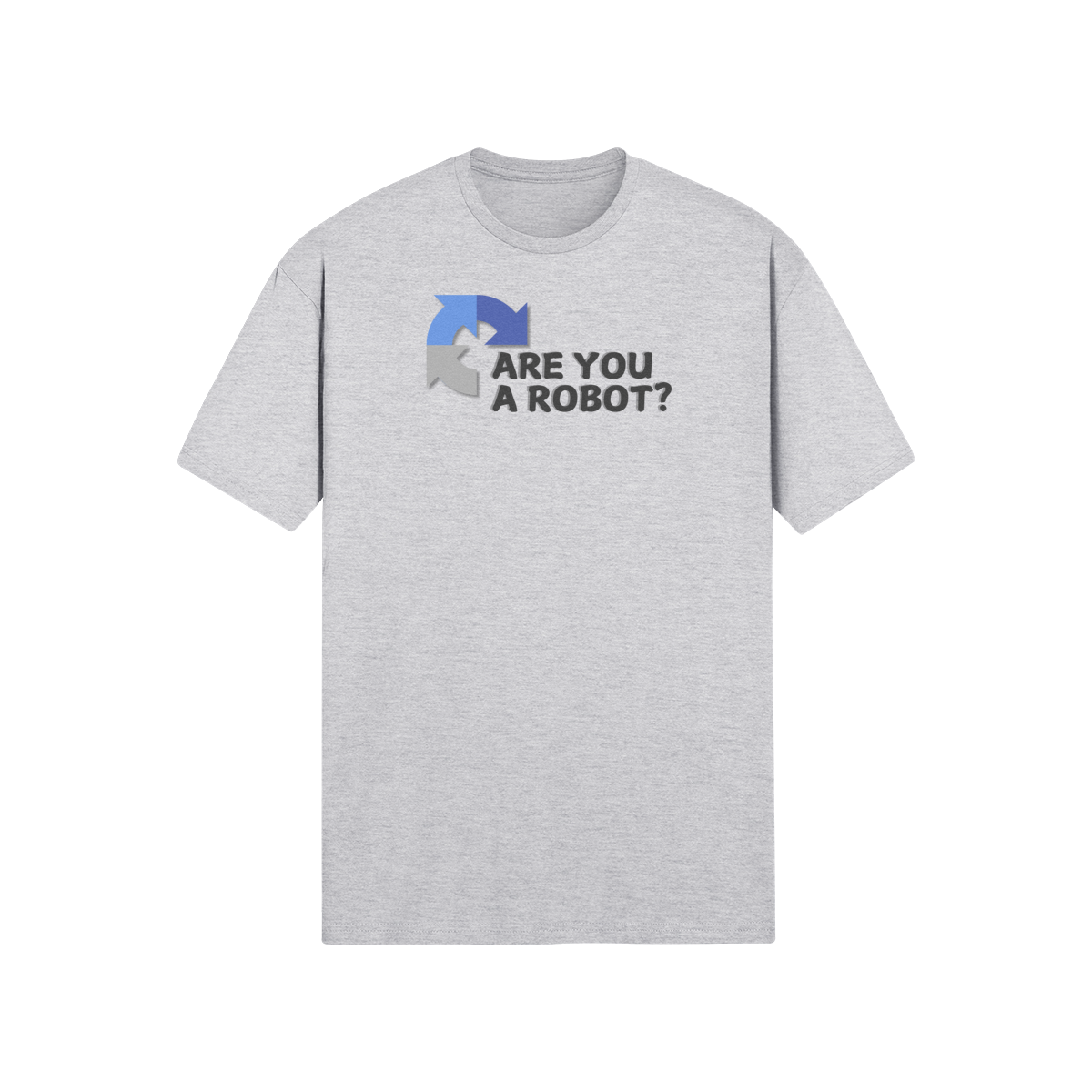 "Are you a Robot?" (Challenge version) T-Shirt (DT)(Print both sides)
