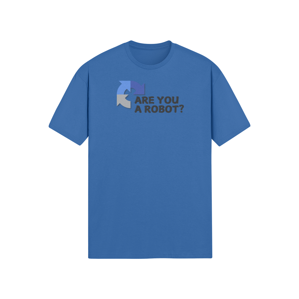 "Are you a Robot?" (Challenge version) T-Shirt (DT)(Print both sides)