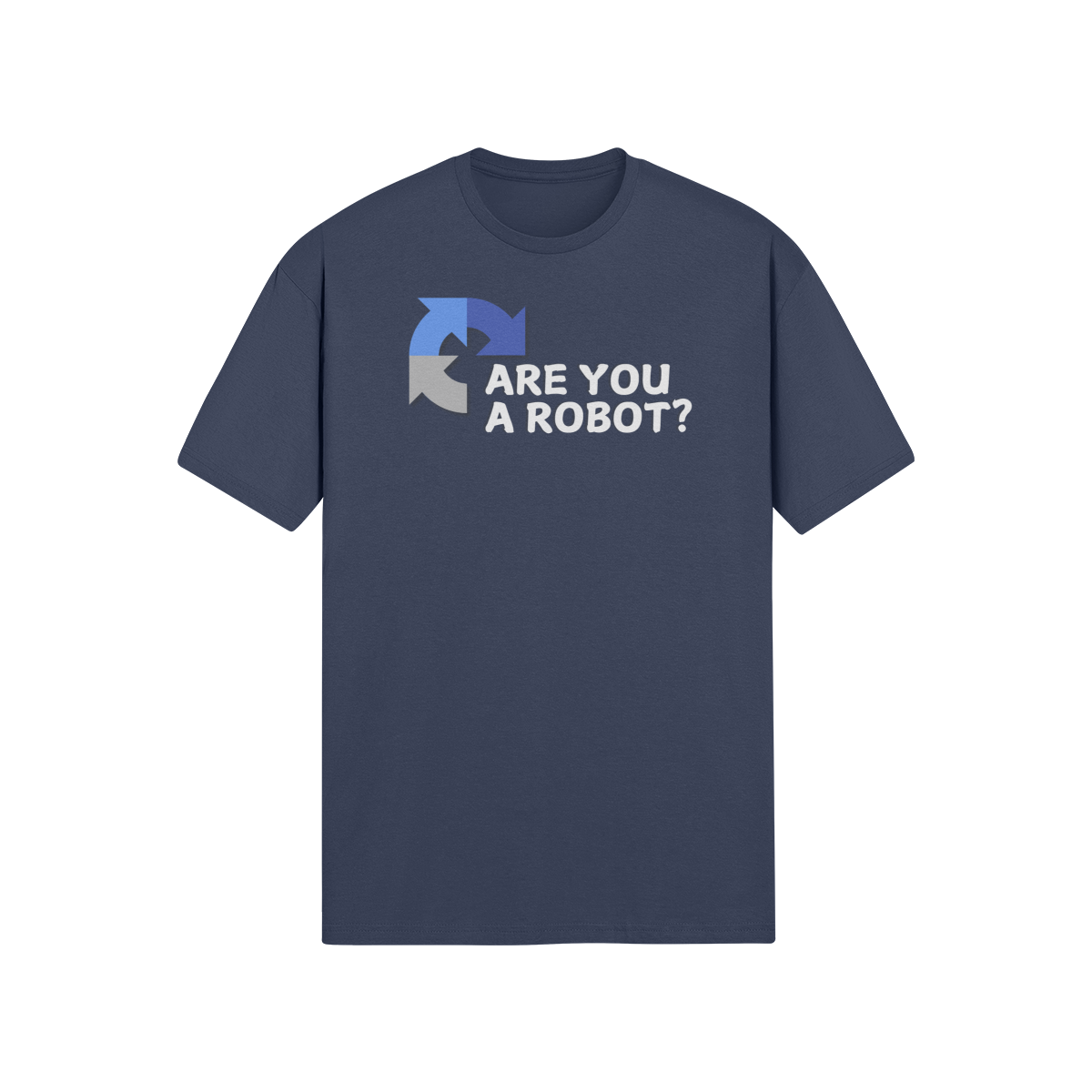 "Are you a Robot?" (Challenge version) T-Shirt (LT)(Print both sides)