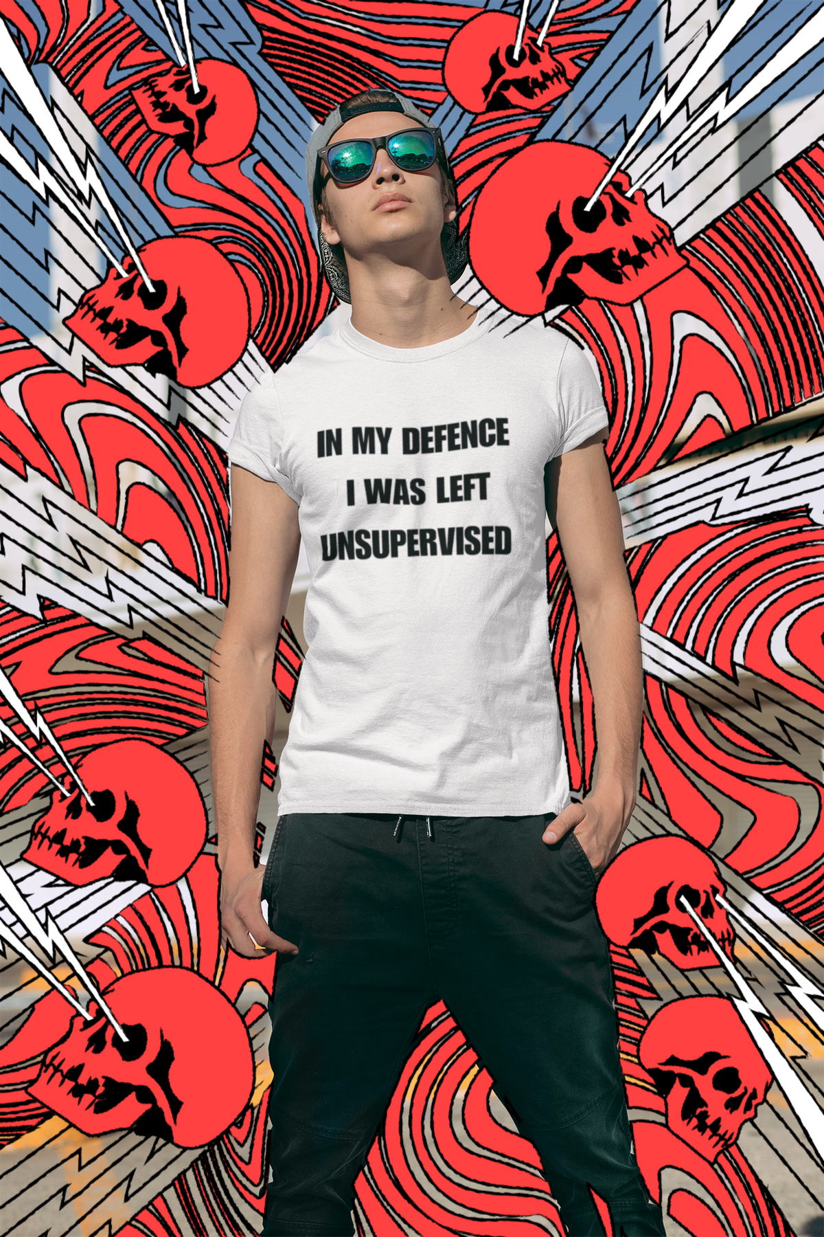 "In My Defence. I was left unsupervised" - T-Shirt (DT)