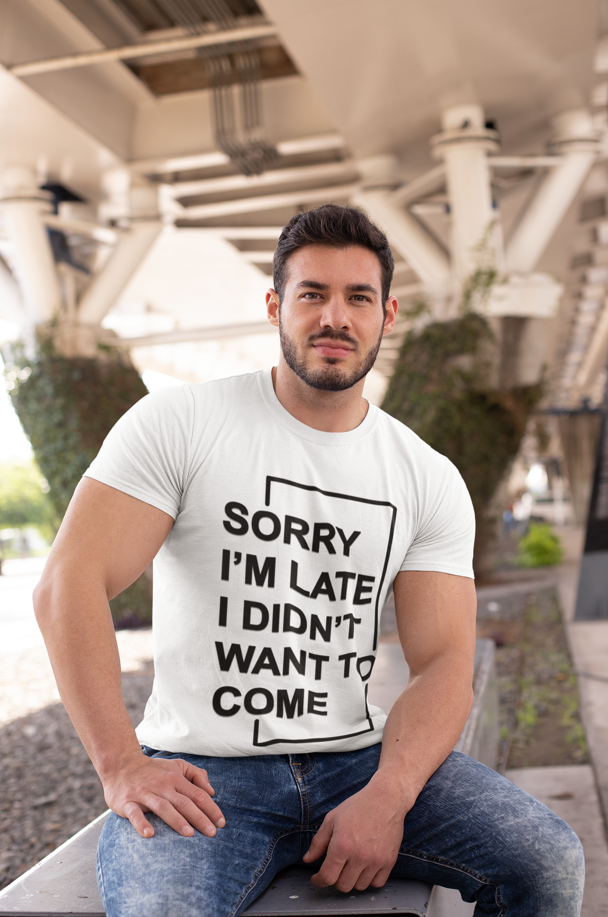 "Sorry I'm Late. I didn't want to come" - T-Shirt (DT)